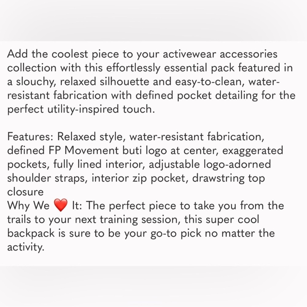 NWT Free People Movement Cool + Cozy Backpack – Olive Green – Sold Out - Picture 7 of 7